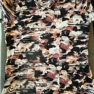 Dickies Women's Abstract Print Top - Black, Pink, White